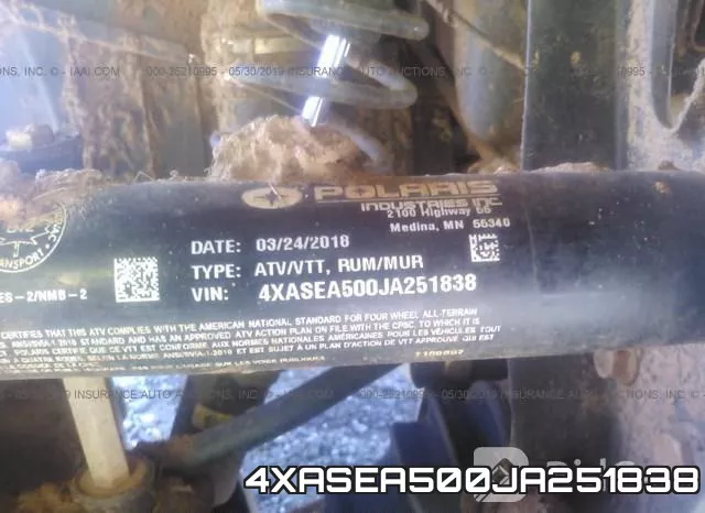 4XASEA500JA251838 фото 2