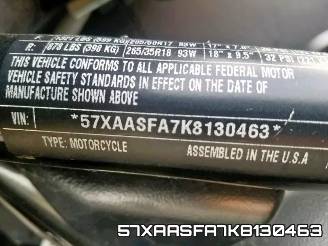 57XAASFA7K8130463 фото 2
