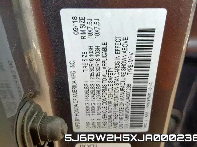 5J6RW2H5XJA000238 фото 2