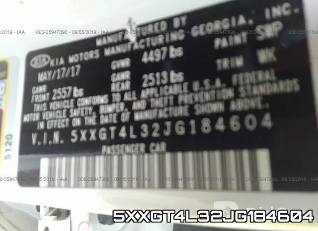 5XXGT4L32JG184604 фото 8