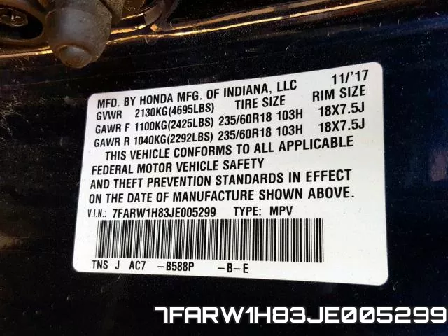 7FARW1H83JE005299 фото 2