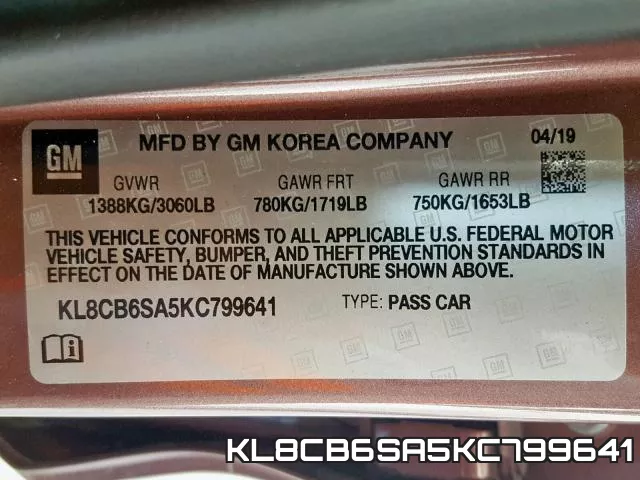 KL8CB6SA5KC799641 фото 2