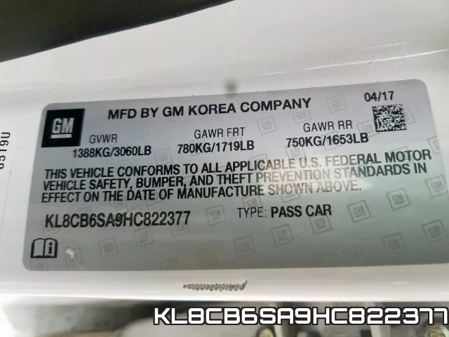 KL8CB6SA9HC822377 фото 2