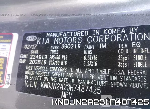 KNDJN2A23H7487425 фото 10