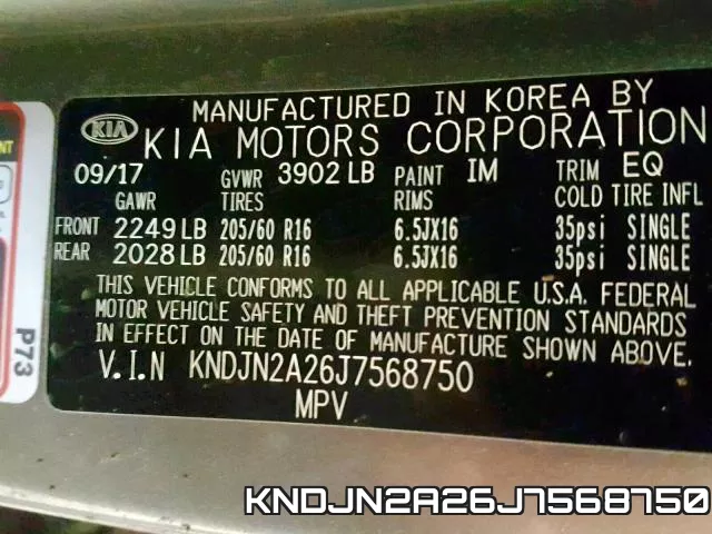 KNDJN2A26J7568750 фото 2