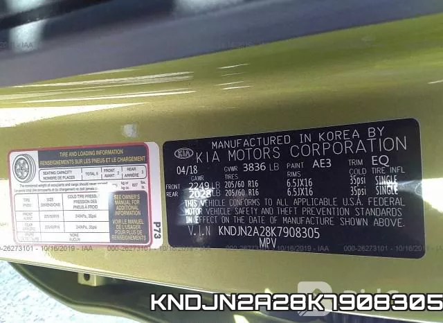 KNDJN2A28K7908305 фото 10
