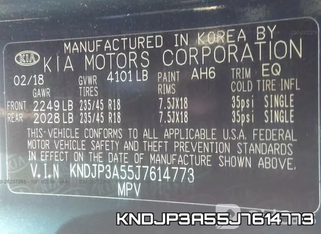 KNDJP3A55J7614773 фото 10