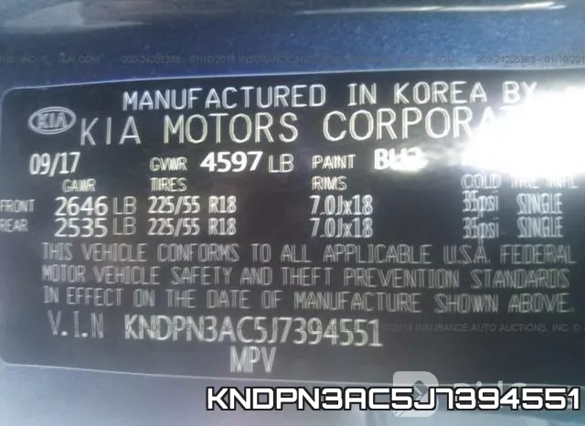 KNDPN3AC5J7394551 фото 10