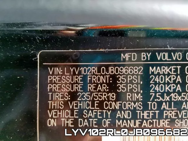 LYV102RL0JB096682 фото 2