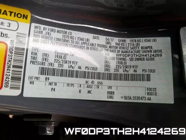 WF0DP3TH2H4124269 фото 2