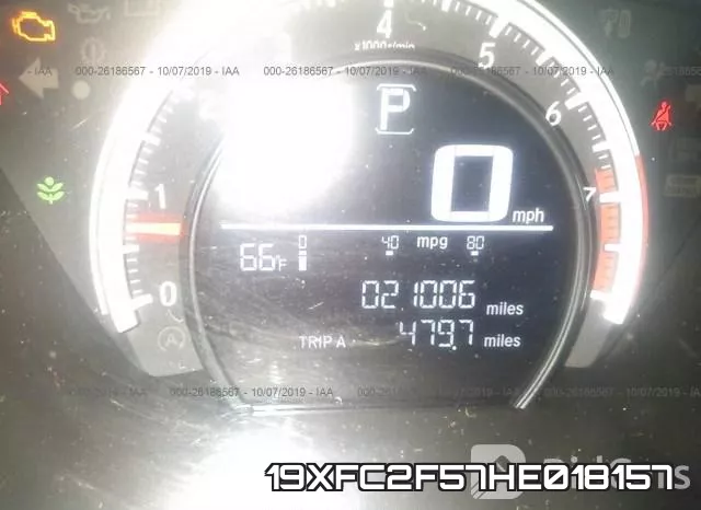 19XFC2F57HE018157 фото 7