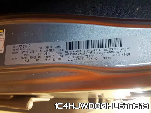 1C4HJWDG0HL677313 фото 2