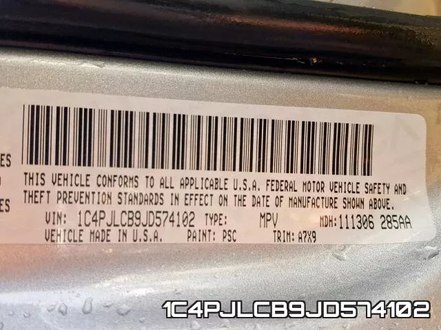 1C4PJLCB9JD574102 фото 2