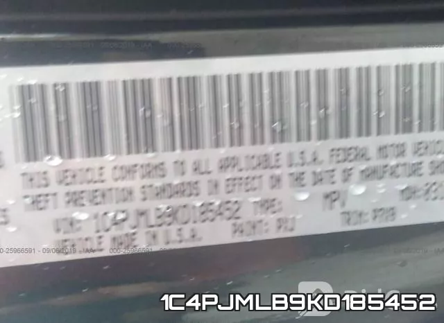 1C4PJMLB9KD185452 фото 9