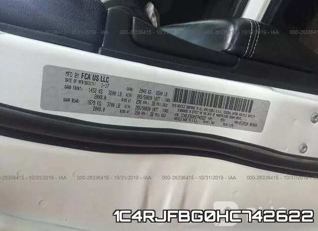 1C4RJFBG0HC742622 фото 9
