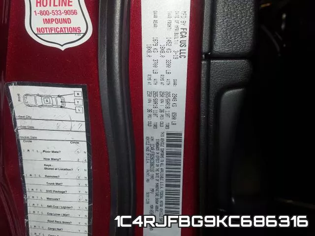 1C4RJFBG9KC686316 фото 2