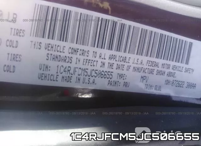 1C4RJFCM5JC506655 фото 9