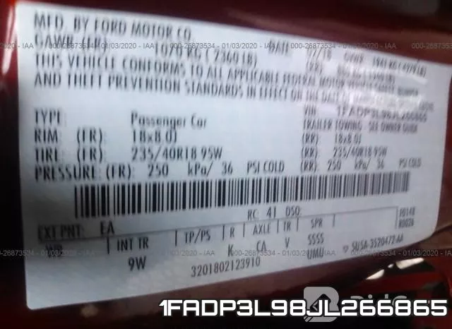 1FADP3L98JL266865 фото 10