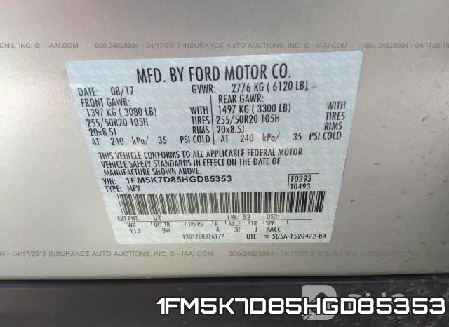1FM5K7D85HGD85353 фото 10