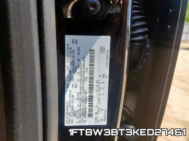 1FT8W3BT3KED27461 фото 2