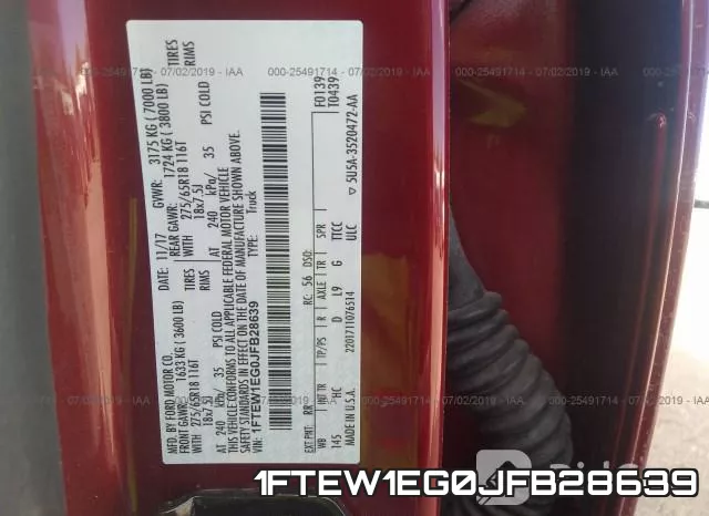 1FTEW1EG0JFB28639 фото 10