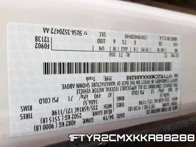 1FTYR2CMXKKA88288 фото 2