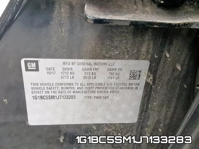 1G1BC5SM1J7133283 фото 2