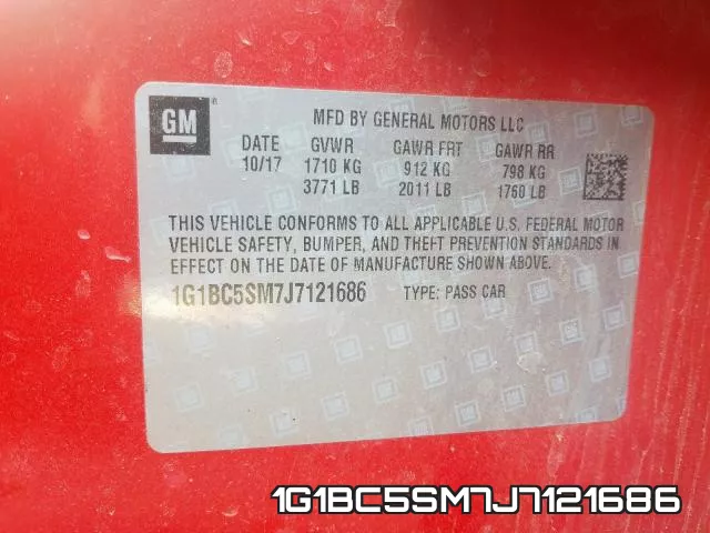 1G1BC5SM7J7121686 фото 2