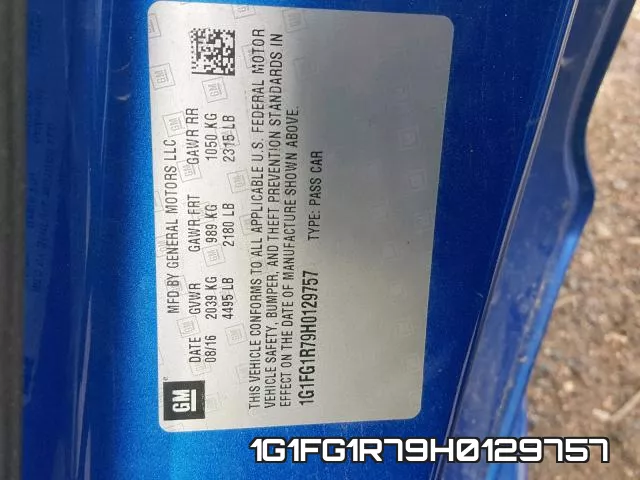 1G1FG1R79H0129757 фото 2