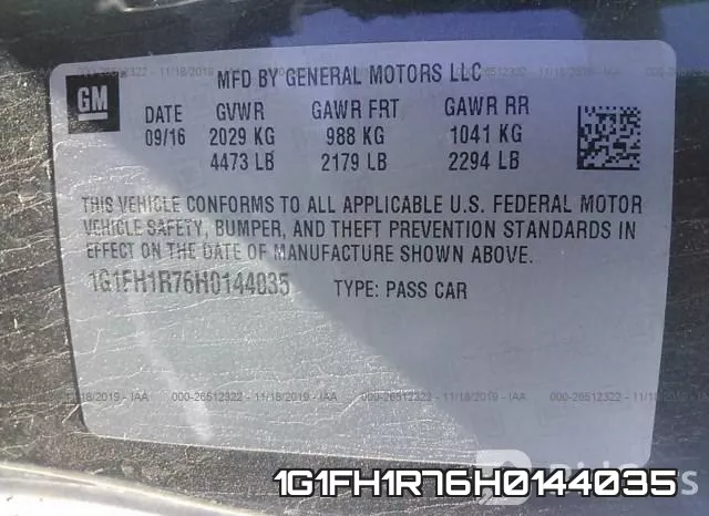 1G1FH1R76H0144035 фото 8