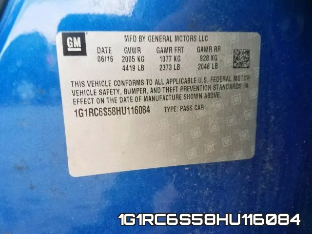 1G1RC6S58HU116084 фото 2