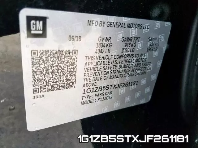 1G1ZB5STXJF261181 фото 2