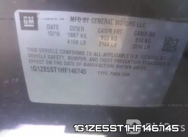1G1ZE5ST1HF146745 фото 10