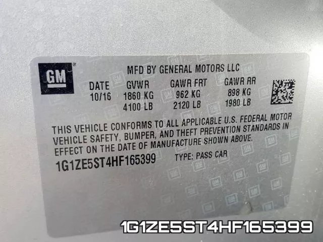 1G1ZE5ST4HF165399 фото 2