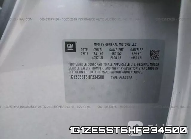 1G1ZE5ST6HF234500 фото 10