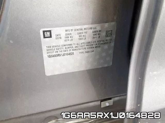1G6AA5RX1J0164828 фото 2