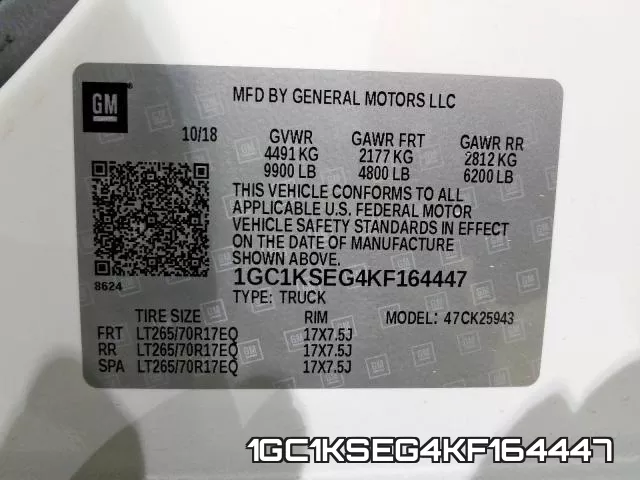 1GC1KSEG4KF164447 фото 2