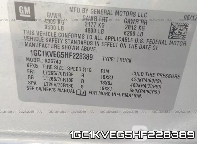 1GC1KVEG5HF228389 фото 10