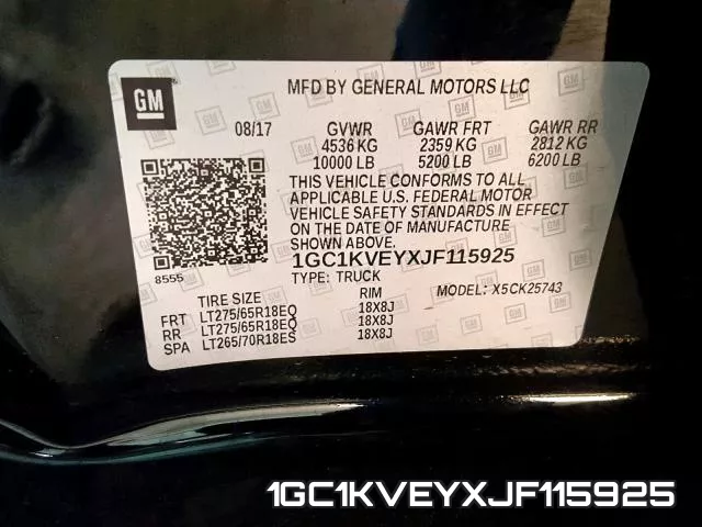 1GC1KVEYXJF115925 фото 2