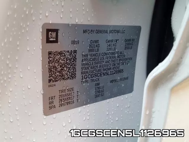 1GCGSCEN5L1126965 фото 2
