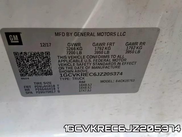 1GCVKREC6JZ205374 фото 2