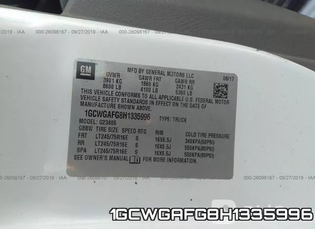 1GCWGAFG8H1335996 фото 6