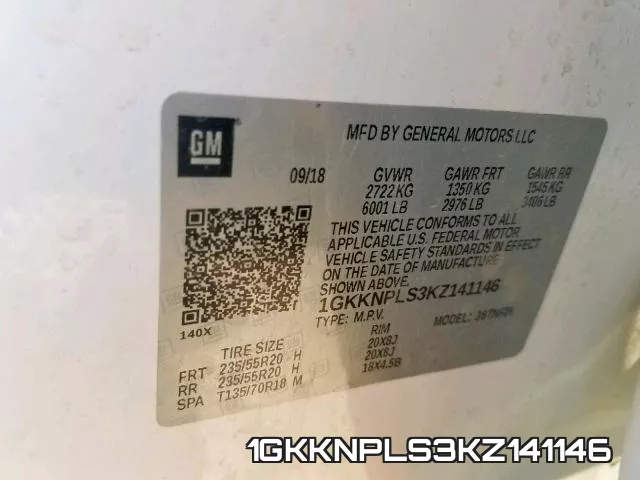 1GKKNPLS3KZ141146 фото 2