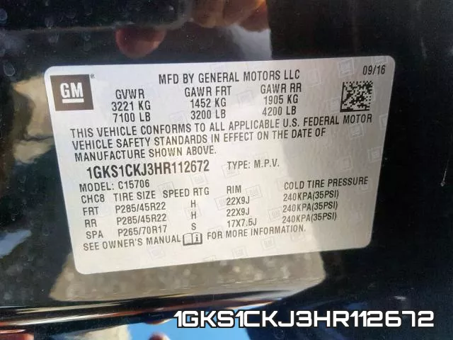 1GKS1CKJ3HR112672 фото 2