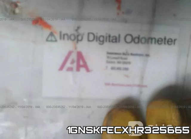 1GNSKFECXHR325665 фото 7