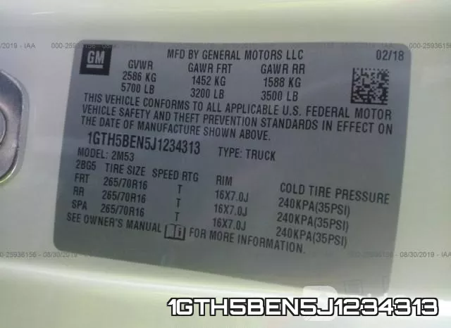 1GTH5BEN5J1234313 фото 10