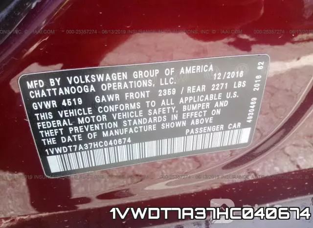 1VWDT7A37HC040674 фото 10