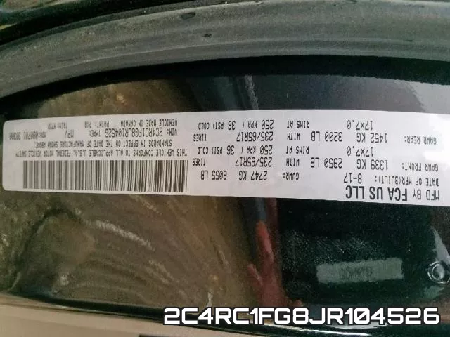 2C4RC1FG8JR104526 фото 2