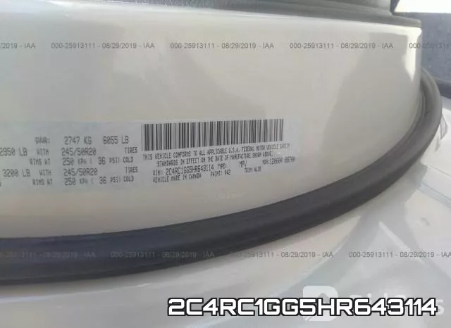 2C4RC1GG5HR643114 фото 10