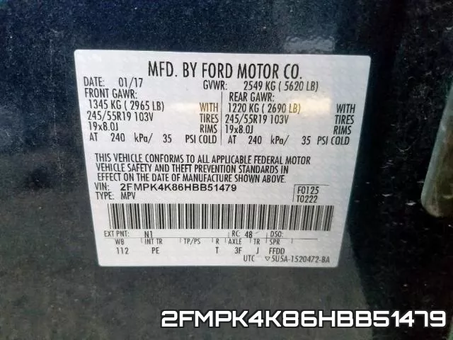 2FMPK4K86HBB51479 фото 2